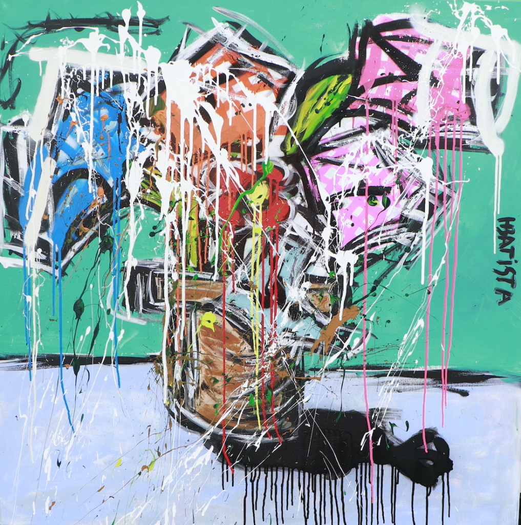 HELDER BATISTA PEINTURE FLEUR BOUQUET street